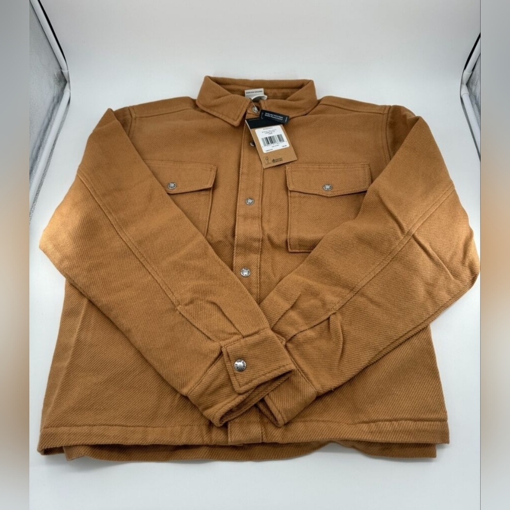 The North Face Men Valley Twill Utility Jacket Coat Almond Butter Large L